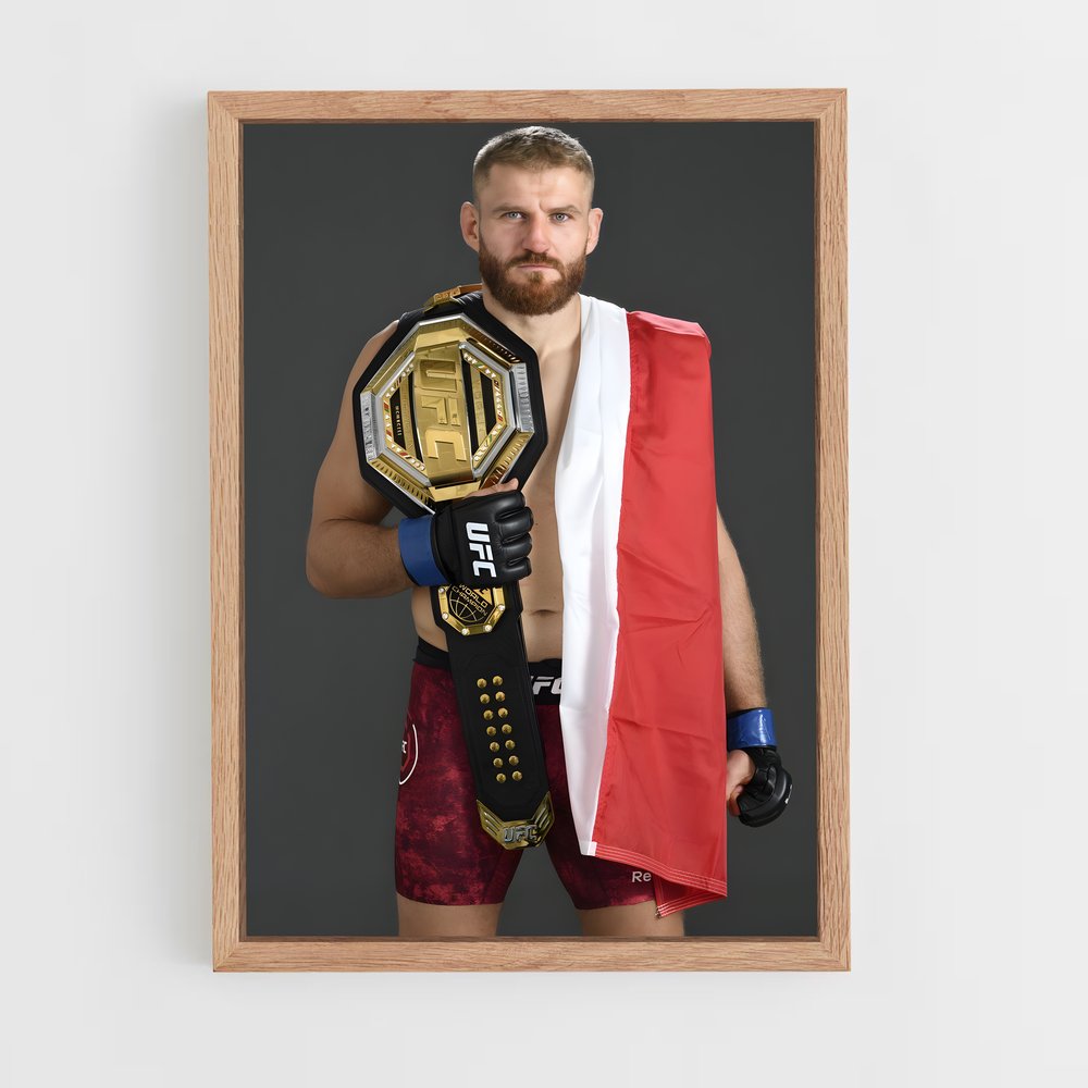 Poster Champion avec Fierté – affiche MMA (vue 4)